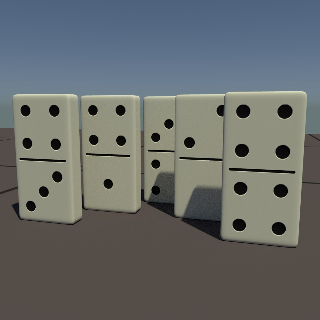 Domino with random numbers preview image 1